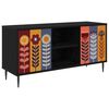 vidaXL Cabinet TV ESSEN 102 x 33 x 51 cm Stejar Negru Lemn prelucrat