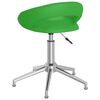 vidaXL Scaune de bucătărie pivotante, 2 buc. verde, piele artificială
