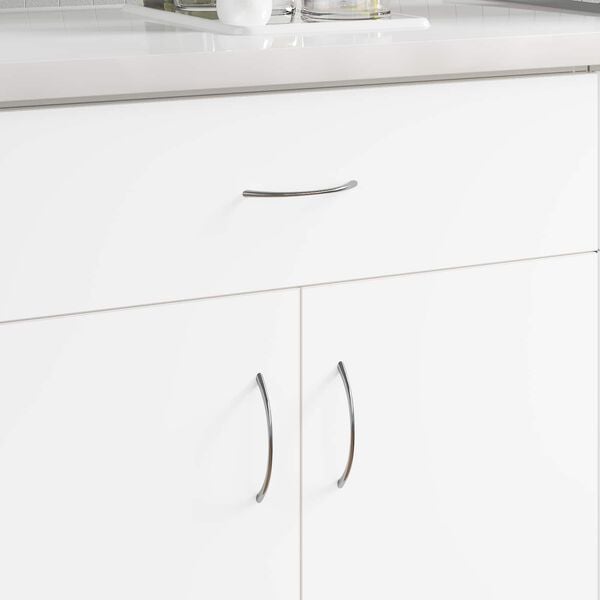 vidaXL M&acirc;nere 12 pcs Argintiu 107 x 3.6 x 23 mm Oţel inoxidabil