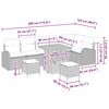 vidaXL Set de canapele pentru grădină 9 pcs Beige și gri deschis