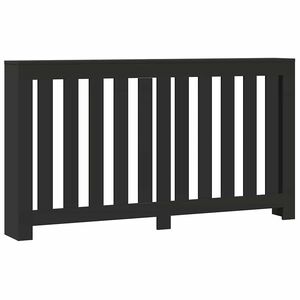 vidaXL Mască pentru calorifer, negru, 149x20x82 cm, lemn prelucrat