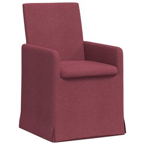 vidaXL Scaune de dining 2 buc. Țesătură bordo 57 x 68 x 94 cm