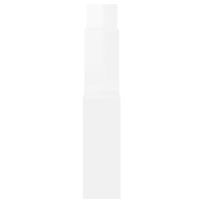 vidaXL Raft de perete cub, alb extralucios, 80x15x78,5 cm, PAL