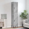 vidaXL Dulap &icirc;nalt, gri beton, 34,5x34x180 cm, lemn prelucrat