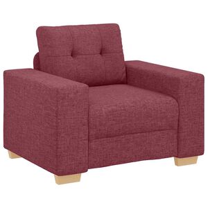 vidaXL Canapea fotoliu roșu vin 100x78x80 cm material textil