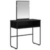vidaXL Masă de Machiaj Stejar Negru 81 x 40 x 131 cm Lemn prelucrat