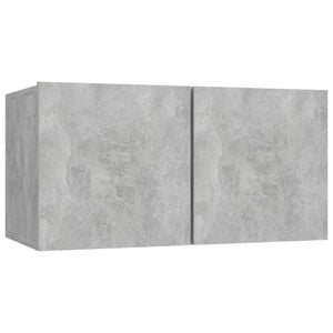 vidaXL Dulap TV suspendat, gri beton, 60x30x30 cm