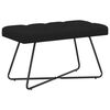 vidaXL Bancă cu butoane capitonate Negru 80 x 40 x 46 cm Țesătură