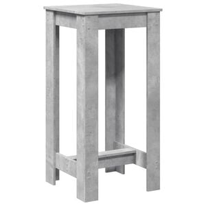 vidaXL Masă bar, gri beton, 51x50x103,5 cm, lemn prelucrat