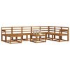 vidaXL Set de canapele de exterior 9 pcs natural Lemn Solid de Acacia