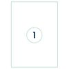 rillprint Etichete autocolante, alb, 210x297 mm, 1000 coli