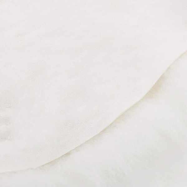 vidaXL Husă de scaun piele de oaie islandeză, crem, 70x110 cm