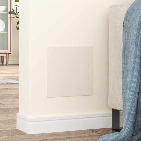 vidaXL Panouri de acces 2 pcs Alb 20 x 20 cm Plastic ABS