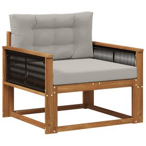 vidaXL Canapea Medie pentru Exterior natural