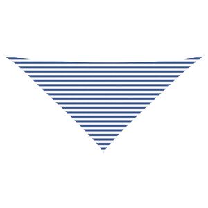 vidaXL P&acirc;nză de umbră Albastru și Alb 4 x 4 x 5,8 m