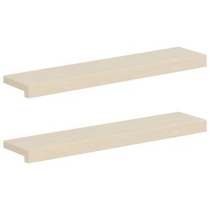 vidaXL Pervazuri 2 buc. Alb 70 x 15 x 2 cm Lemn de stejar masiv