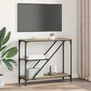 vidaXL Masă de consolă Stejar Artizanal 88,5 x 30 x 75 cm
