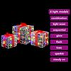 vidaXL Cutie cadou cu 60 LED 3 pcs Multicolour 20 x 20 x 20 cm Acril