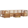 vidaXL Seturi de canapele 8 pcs natural Lemn Solid de Acacia