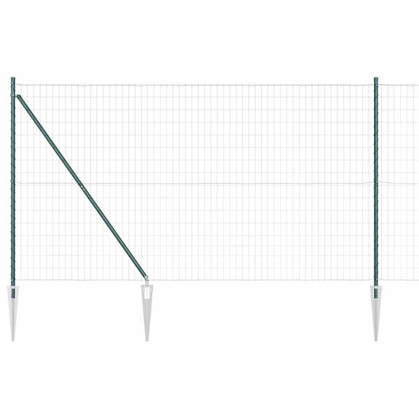 vidaXL Gard cu St&acirc;lp Verde 1,6 x 10 m Oțel și PVC