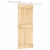 vidaXL Ușă glisantă cu set de feronerie 80x210 cm, lemn masiv de pin