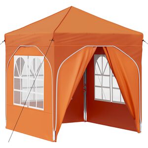 vidaXL Cort de Petrecere Pop-up 192 x 192 x 245 cm Portocaliu
