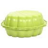 vidaXL Gropi de nisip, 2 buc., verde, 77x87x21 cm, plastic