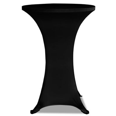 vidaXL Husă de masă cu picior Ø70 cm, 2 buc., negru, elastic