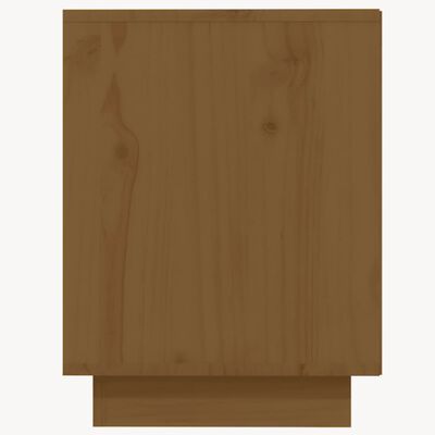 vidaXL Pantofar, maro miere, 110x34x45 cm, lemn masiv de pin