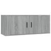 vidaXL Dulap TV montat pe perete, gri sonoma, 100x34,5x40 cm