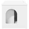 vidaXL Casa pentru pisici Alb 85 x 55 x 50,5 cm Lemn compozit