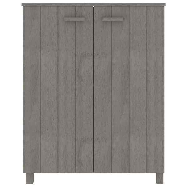 vidaXL Pantofar, gri deschis, 85x40x108 cm, lemn masiv de pin