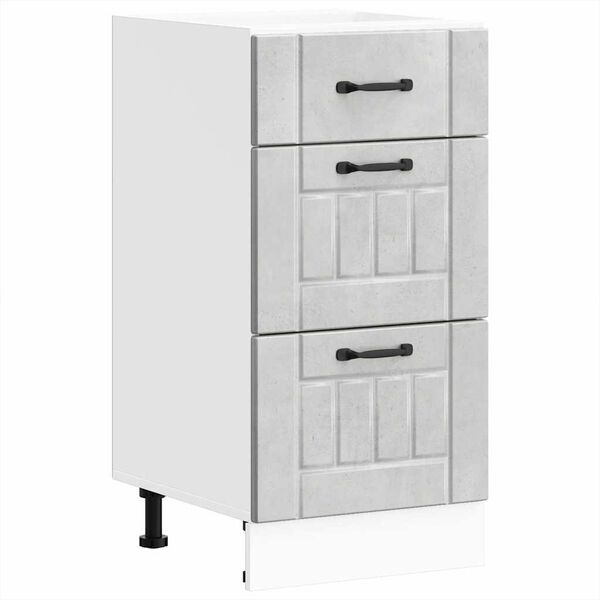 vidaXL Dulap de bucătărie &bdquo;Lucca&rdquo; Lemn prelucrat gri beton