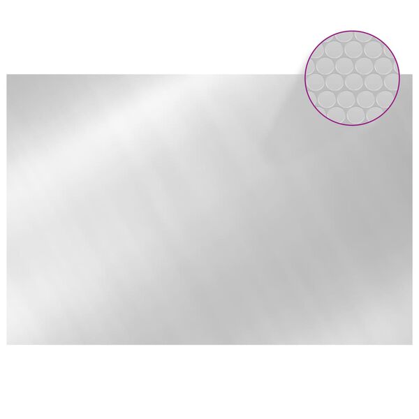 vidaXL Prelată de piscină, argintiu, 300x200 cm, PE