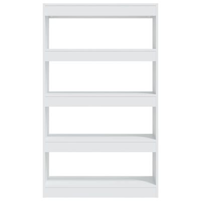 vidaXL Bibliotecă/Separator cameră, alb, 80x30x135 cm, PAL