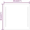 vidaXL Oglindă de baie cu LED, 40x40 cm
