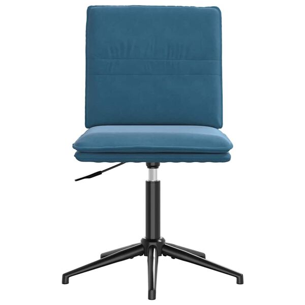 vidaXL Scaune de sufragerie, 6 buc, albastru, catifea