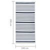vidaXL Covor, albastru marin, 100x200 cm, bumbac
