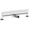 vidaXL Drenaj pentru Duș Montat pe Perete Argintiu 60 cm