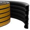 vidaXL Banda adeziva pentru feronerie Negru 12 x 10 mm 25 m Spumă EPDM