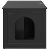vidaXL Casa pentru pisici Negru 85 x 55 x 50,5 cm Lemn compozit