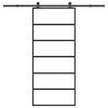 vidaXL Ușă glisantă cu set feronerie, 90x205 cm, sticlă ESG/aluminiu