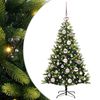 vidaXL Pom de Crăciun Artificial cu Ramuri Hinge, 150 LED-uri Verde