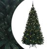 vidaXL Brad de Crăciun artificial verde &icirc;nchis cu globuri 180 cm