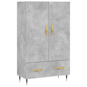 vidaXL Dulap &icirc;nalt, gri beton, 69,5x31x115 cm, lemn prelucrat