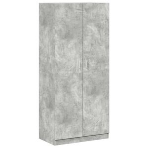vidaXL Șifonier, gri beton, 90x52x200 cm, lemn prelucrat