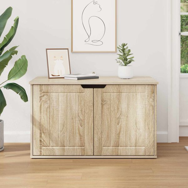 vidaXL Casa pentru pisici Sonoma 85 x 55 x 50,5 cm Lemn compozit