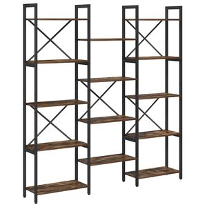 vidaXL Raft pentru cărți 156 x 25 x 167 cm Lemn prelucrat