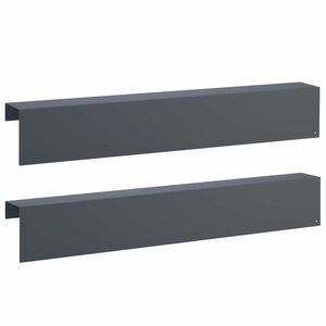 vidaXL Profil de acoperire pentru grădină 2 buc. 100 x 10 x 15 cm Oțel