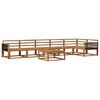 vidaXL Set de canapele de exterior 7 pcs natural Lemn Solid de Acacia